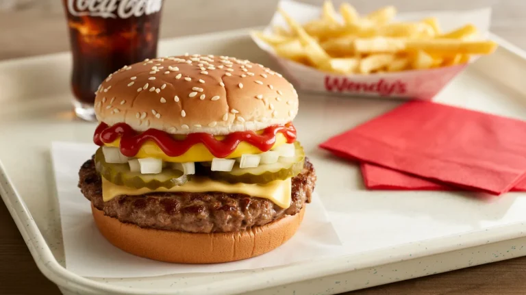 Wendy's Jr. Hamburger